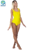 BODY DANZA LYCRA SMANICATO GIALLO DONNA